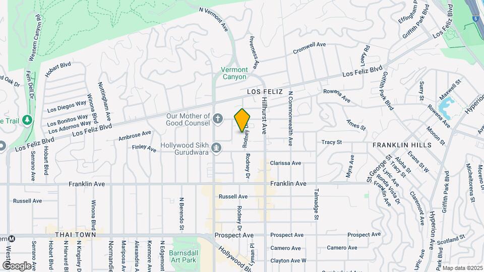 2037 Rodney Dr Map and Location Details