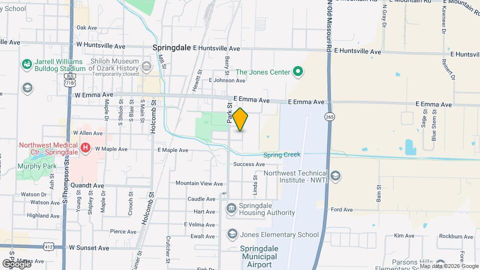 308 S Cleveland St Map and Location Details