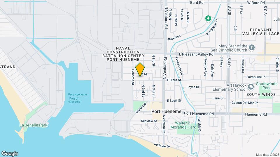 141 E Clara St, Unit #1 Map and Location Details