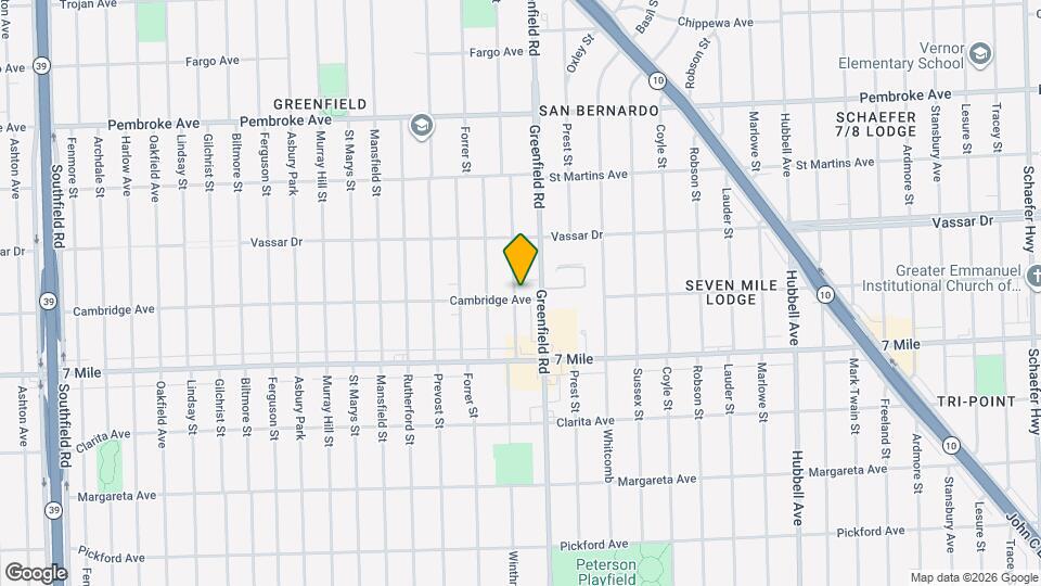 19306 Winthrop St Map and Location Details