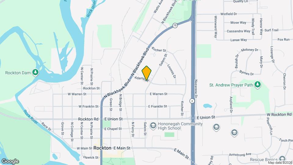 438 Adams St Map and Location Details