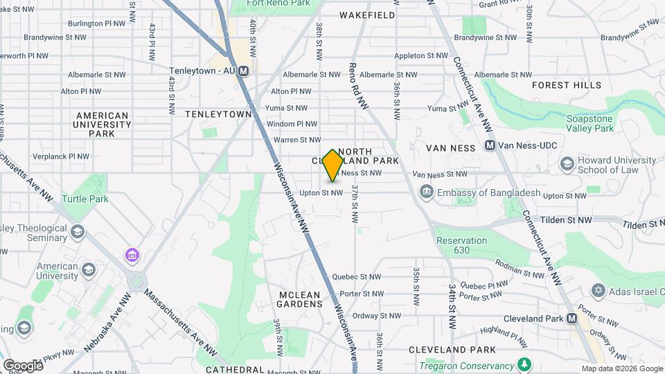 3743 Upton St NW Map and Location Details