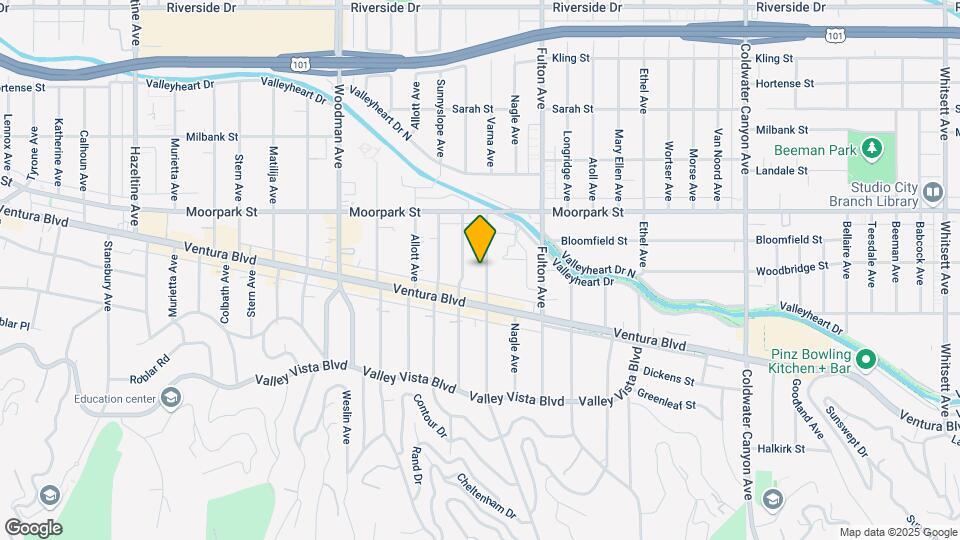 4241-4243 Dixie Canyon Ave Map and Location Details
