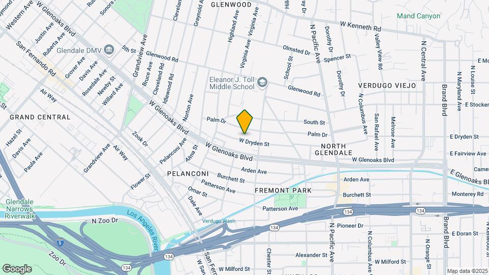729 W Dryden St Mapa y Detalles de la Ubicación