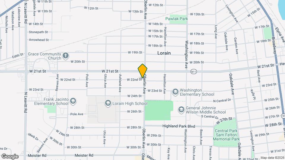 2200 Oberlin Ave Map and Location Details