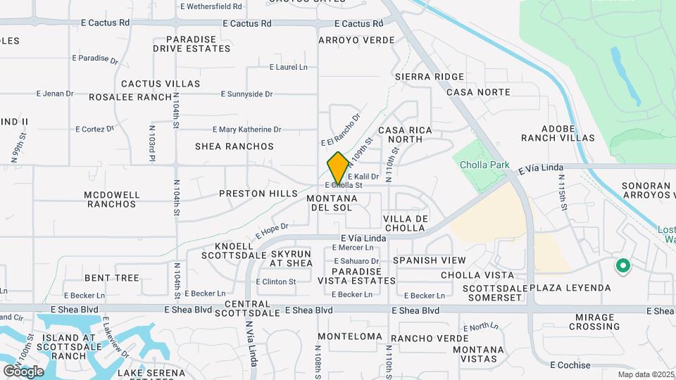 10854 E Yucca St Map and Location Details