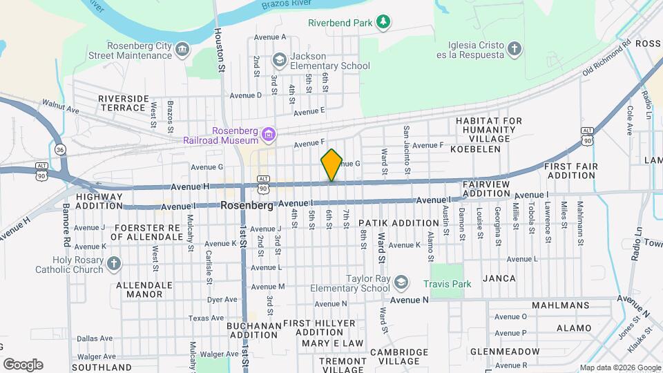 2302 Avenue H Mapa y Detalles de la Ubicación