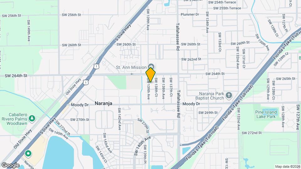 26515 SW 139th Ave Mapa y Detalles de la Ubicación
