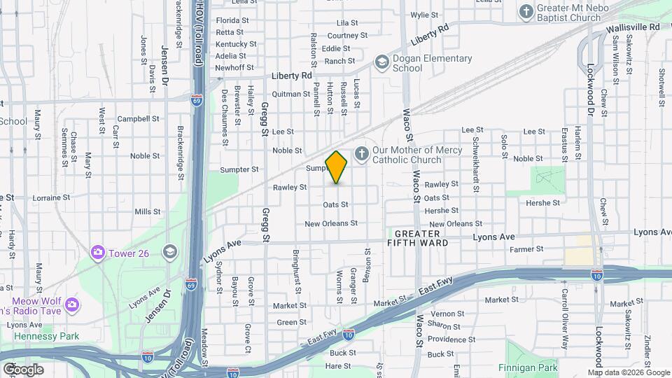 3810 Rawley St Map and Location Details