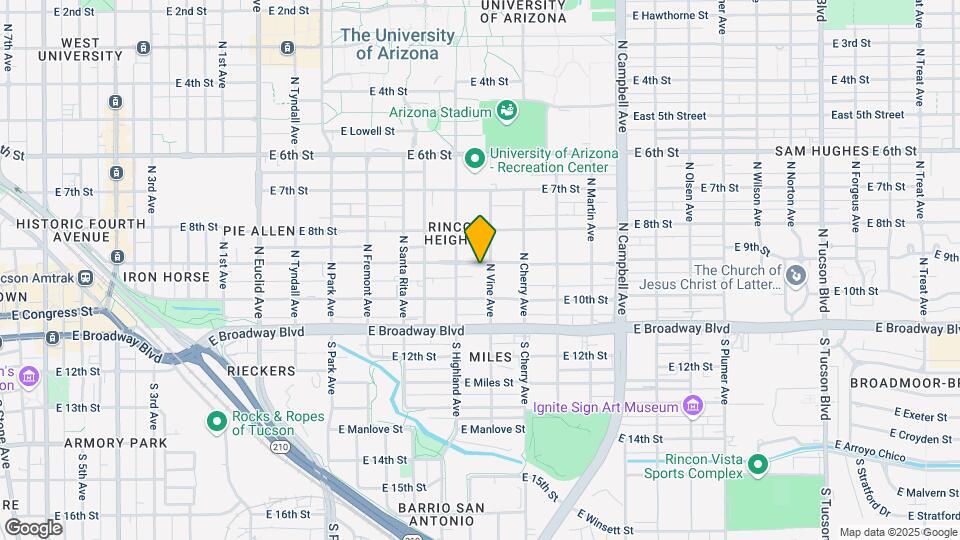 1438 E 9th St Mapa y Detalles de la Ubicación