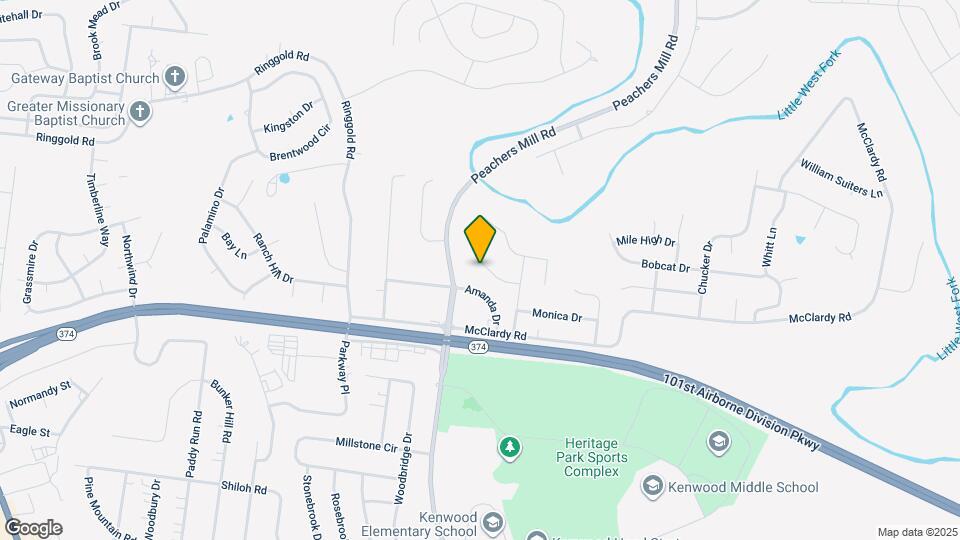 1412 Janet Way Dr Map and Location Details