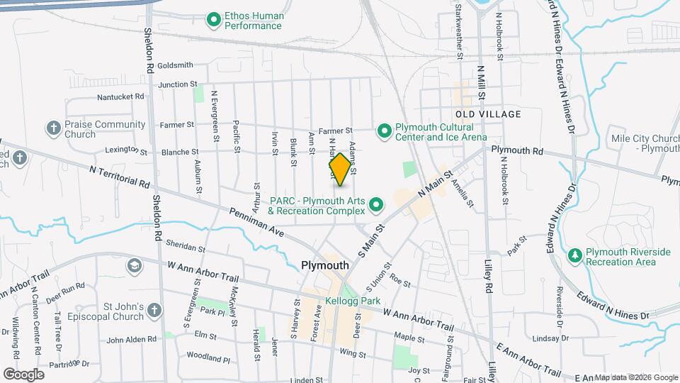 252 N Harvey St Map and Location Details