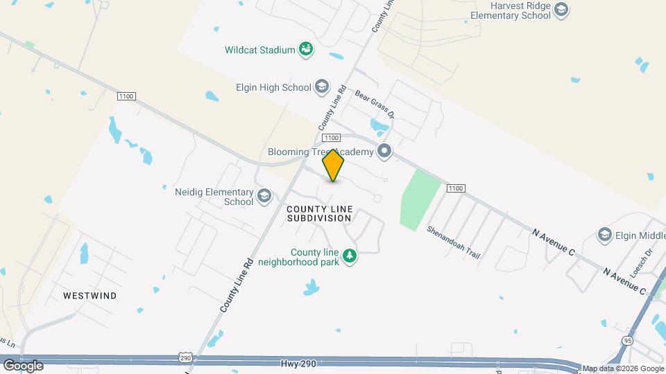 110 Comal Cove Map and Location Details