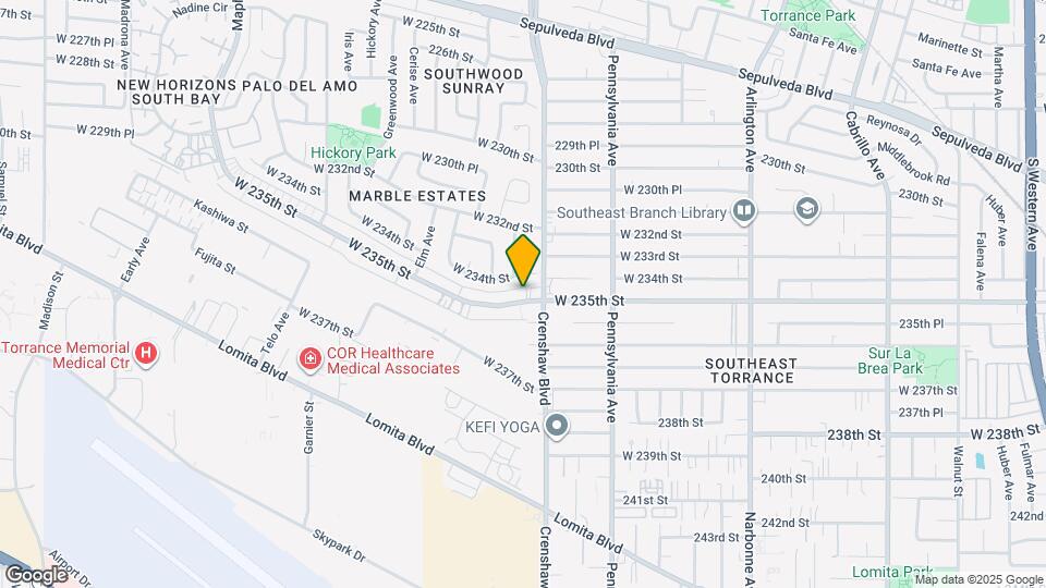 2525-2811 W 235th St Map and Location Details