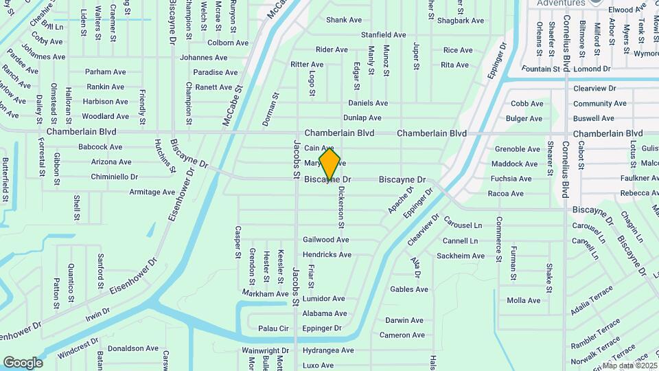 877 Biscayne Dr Map and Location Details