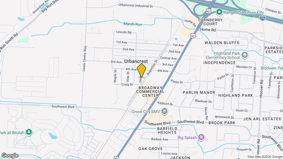 2874 Olive St Map and Location Details