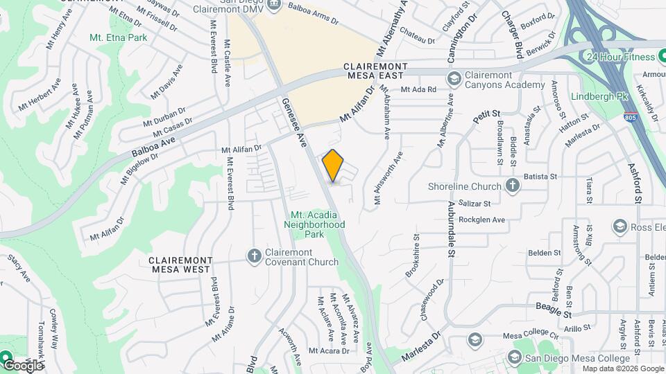 Genesee Park Apartments and Nearby San Diego Apartments For Rent San