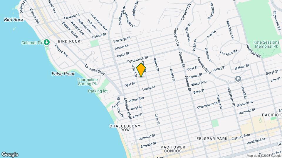950 Opal St Map and Location Details