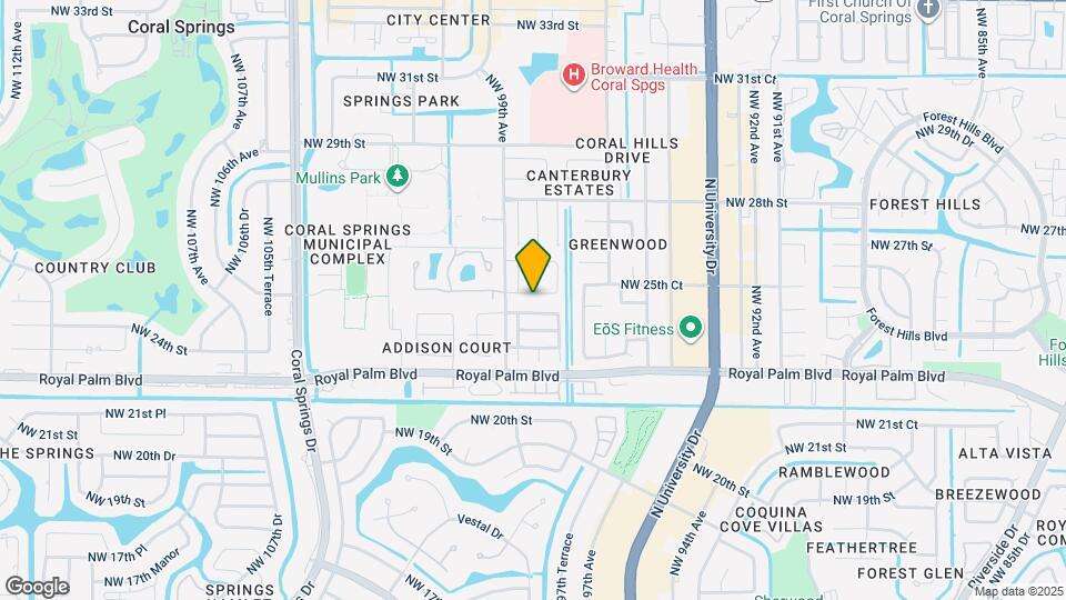 9850 NW 25th Ct Map and Location Details
