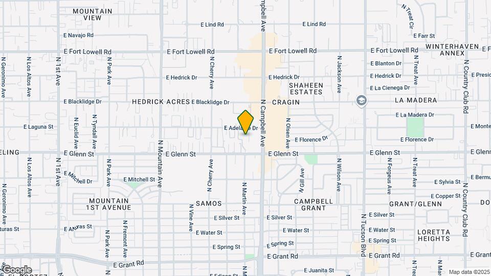 1745 E Glenn St, Unit #130 Map and Location Details