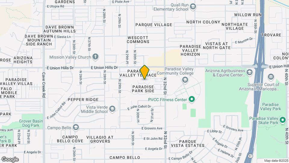 3028 E Bluefield Ave Map and Location Details