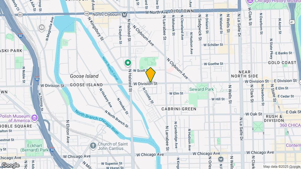 653 W Division St Map and Location Details