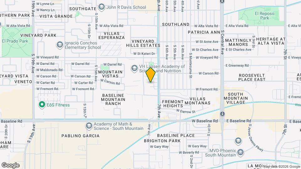 7116 S 7th Ln Mapa y Detalles de la Ubicación