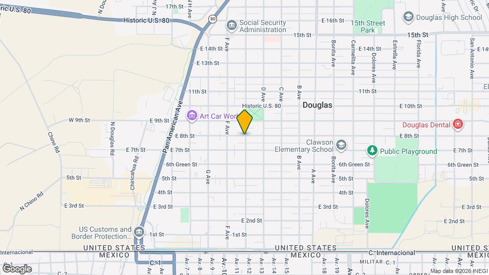 663 E 8th St Map and Location Details