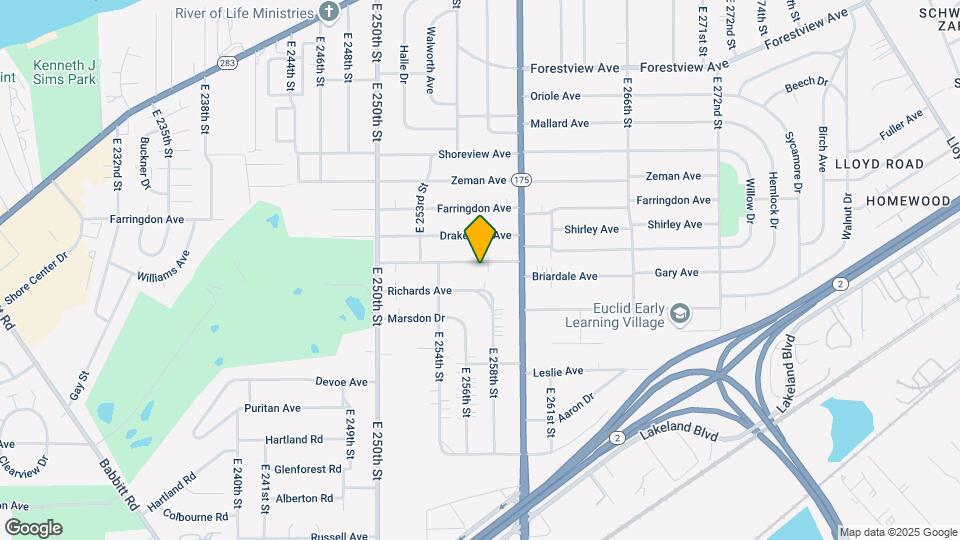25670 Briardale Ave Map and Location Details