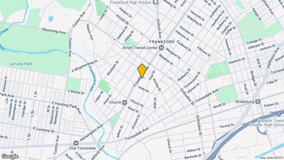 4433 Frankford Ave Map and Location Details