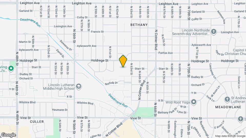 6235 Holdrege St Map and Location Details