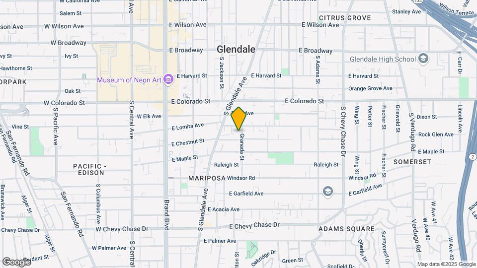 513 Granada St Map and Location Details