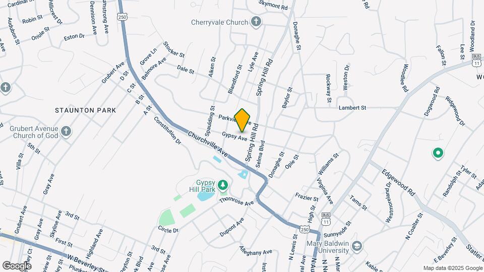 621 Gypsy Ave Map and Location Details