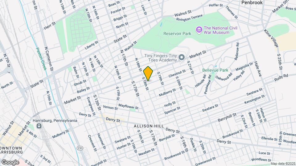 1804 Chestnut St Map and Location Details