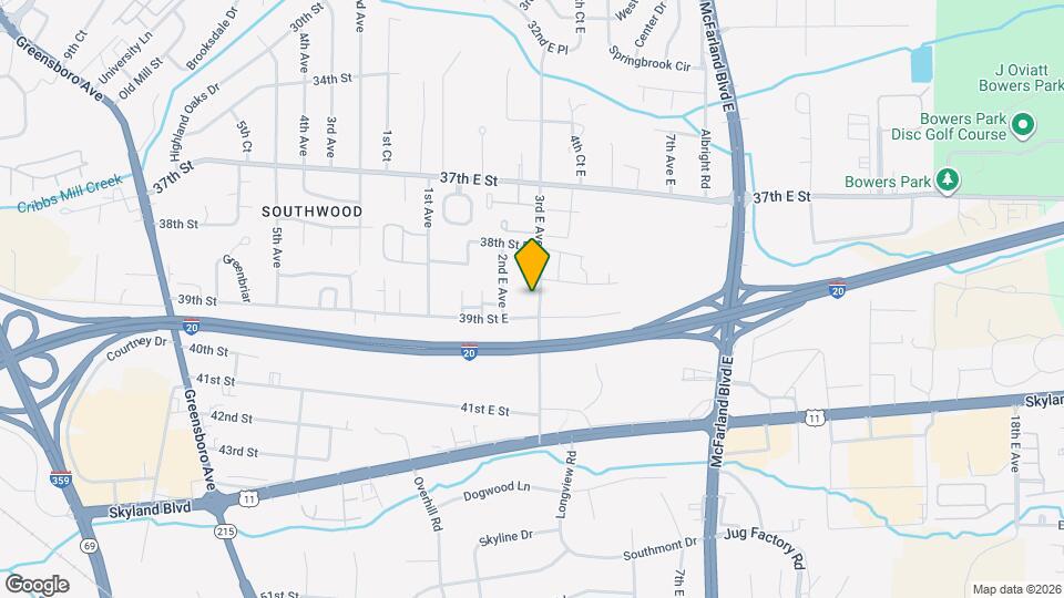 3806 3rd E Ave Map and Location Details