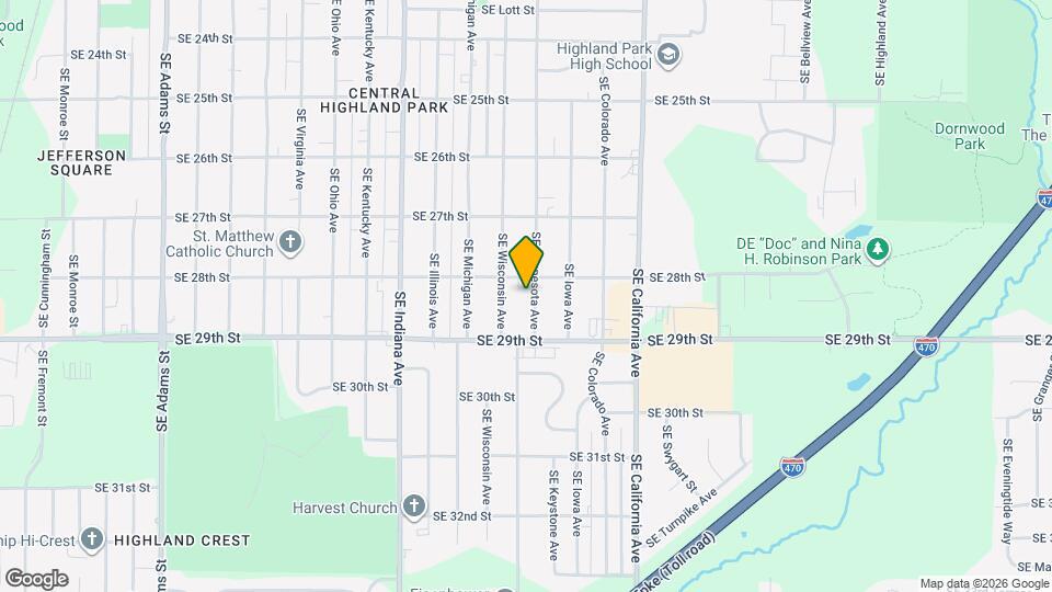 2817 SE Minnesota Ave Map and Location Details