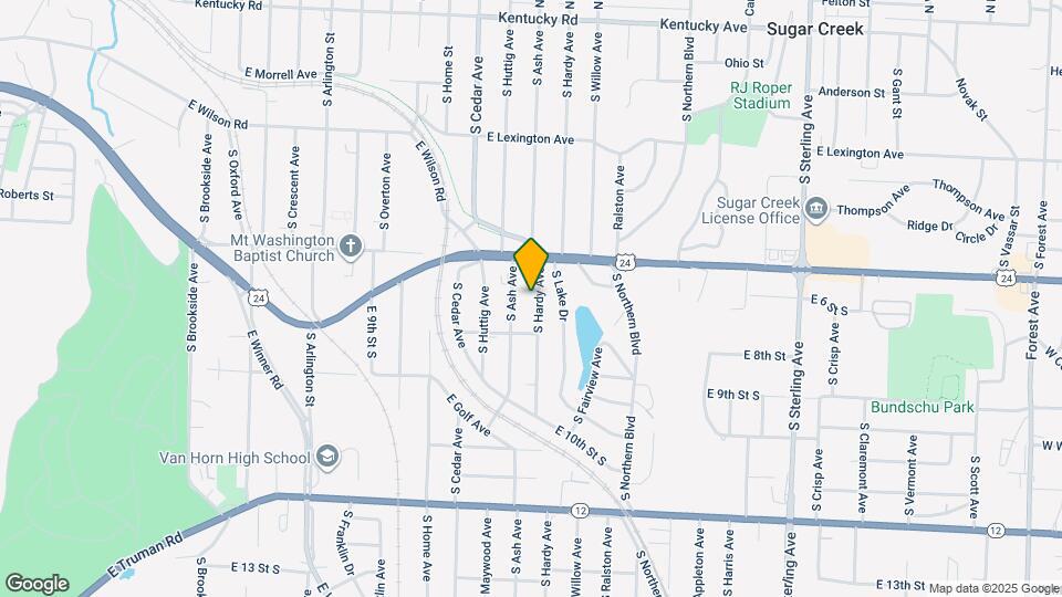 616 S Hardy Ave Map and Location Details