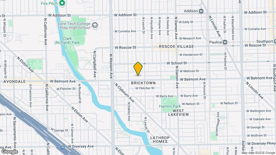 2222 W Belmont Ave Map and Location Details