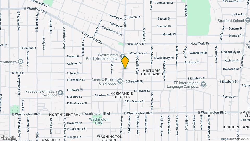 1680 N Lake Ave Map and Location Details