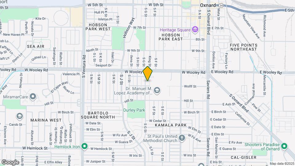 1168 S G St Map and Location Details