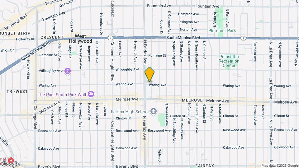 7853 Waring Ave Map and Location Details
