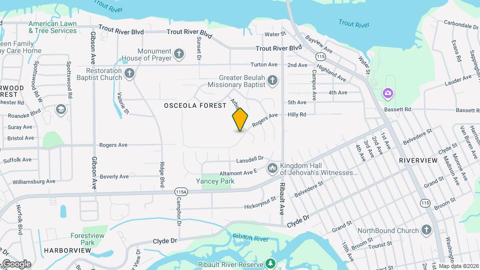 3097 Rogers Ave, Unit 1202 Map and Location Details