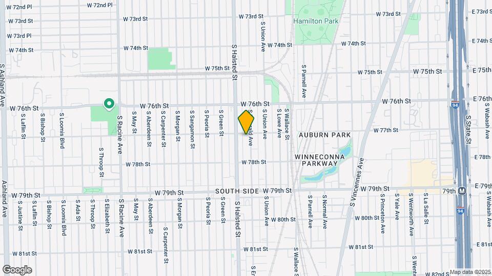 7704 S Emerald Ave Map and Location Details