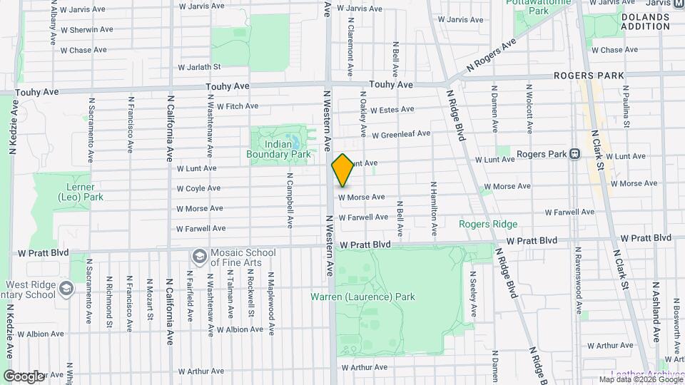 2332 W Morse Ave, Unit 2 Mapa y Detalles de la Ubicación