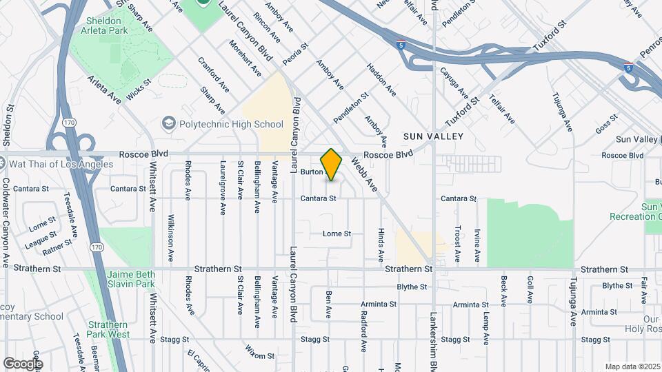 8218 Ben Ave Map and Location Details