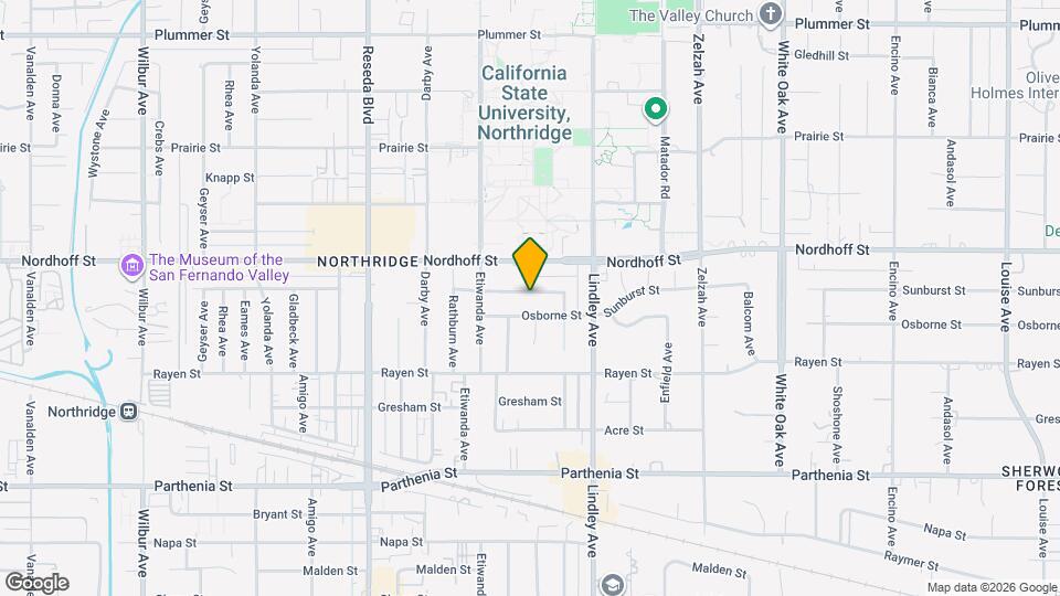 18206 Sunburst St, Unit Private room 1 Map and Location Details