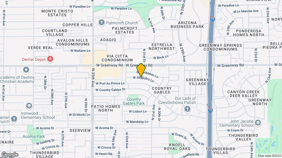 3129 W Acapulco Ln Map and Location Details