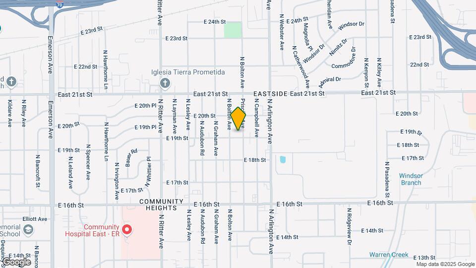 5826 E 19th St Map and Location Details