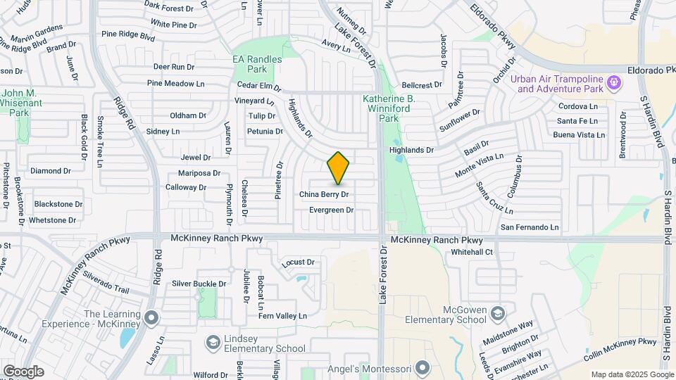 5120 China Berry Dr Map and Location Details