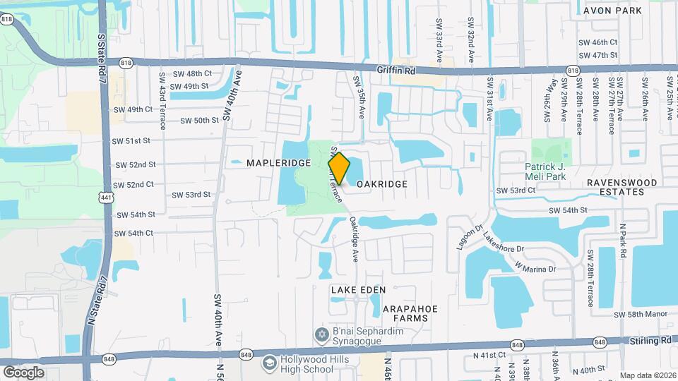 5373 SW 34th Way Map and Location Details